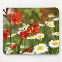 Mauspad mit Blumen