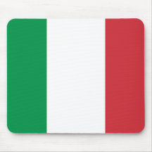 Mausunterlage mit Flagge von Italien Mousepads