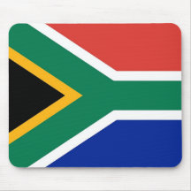 Mausunterlage mit Flagge von Südafrika Mousepads