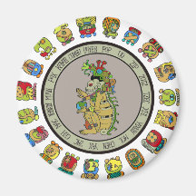 Maya-Kalender Todesgott Magnete