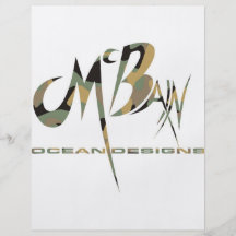 McBain Ozean entwirft grünes Cammo Flyer Druck