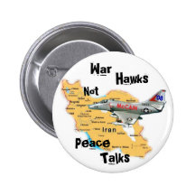 McCain A-4 über der Iran-Knopf Anstecknadelbuttons