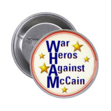 McCain Kriegs-Held-Knopf Buttons