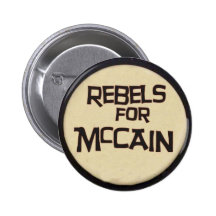 McCain lehnt sich Knopf auf Anstecknadelbutton