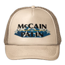 McCain Palin kakifarbiger Logohut Baseball Caps