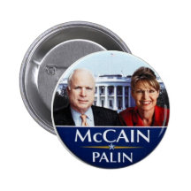 McCAIN-Palin Knopf Anstecknadelbutton