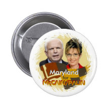 McCain/Palin Maryland Knopf Anstecknadel