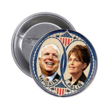 McCain/Palin Retro-Ähnlicher Knopf Anstecknadel