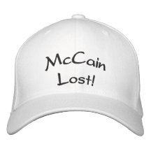 "McCain verlor!" Hut Bestickte Mütze