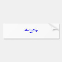 Mccarthy Familienname-Klassiker-Art Autosticker