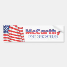 McCarthy für Kongress-patriotische amerikanische F Autosticker