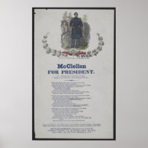 McClellan für Präsidenten Plakate