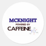 Mcknight trieb durch Koffein an Runder Sticker
