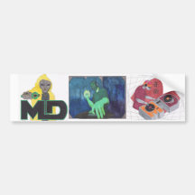 Md-Trio-Autoaufkleber