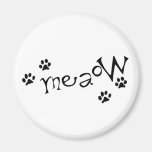 Meaow Tier-Katzen-Haustier-Tatzen-Buchstaben Schwa Kühlschrankmagnete