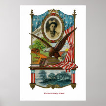 Mechanicsburg, Indiana-Schule 1910-11 Poster