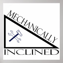 Mechanisch geneigt plakat
