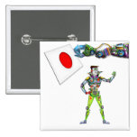 Mechanischer Arm-Flagge von Japan Anstecknadelbuttons