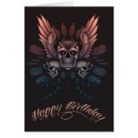 Mechanischer Schädel-Geburtstag Grußkarten