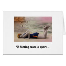 Medaille für den Flirt Karte