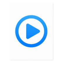Media player Sign Post Card