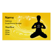 Meditation - Yoga-Visitenkarten