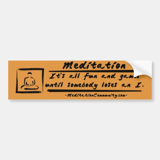 Meditations-Autoaufkleber!