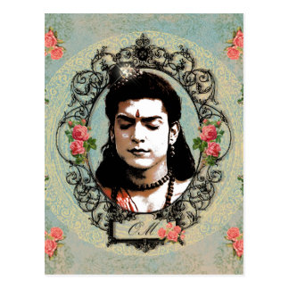 Meditations-Gott Lord-Rama Indian Bollywood Yoga Postkarte