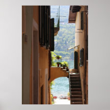 Mediterane Architektur Plakatdruck