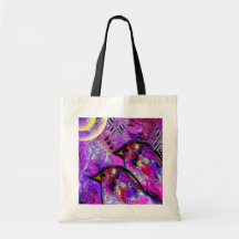 Meditierende violette Vogeltasche