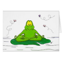 Meditierender Frosch Karten