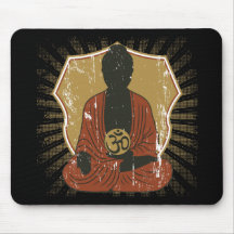 Meditierendes OM Symbol Buddhas Mousepads