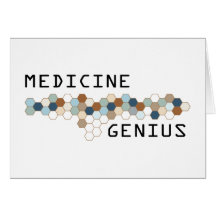 Medizin-Genie Grußkarte