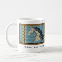 Medizin-Pferdebeadwork-Becher Kaffeetassen