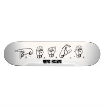 Mediziner-Gebärdensprache Skateboarddeck