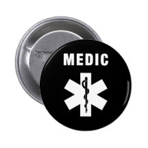 Mediziner-Stern des Lebens Anstecknadelbutton