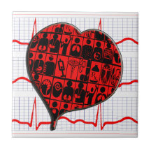 MEDIZINISCHE SPEZIALITÄTEN CCU-HERZ-EKG KERAMIKFLIESEN