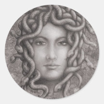Medusa Runde Sticker
