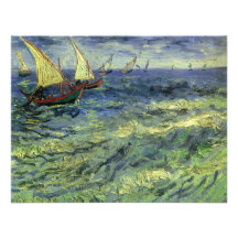 Meerblick bei Saintes-Maries durch Vincent van Gog Personalisierte Einladungen
