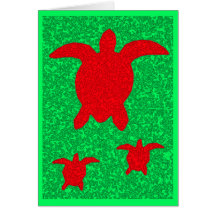 Meeresschildkröte-Weihnachtskarte