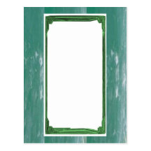 Meergrün-Grenzbild-/-text-Halter Postkarte