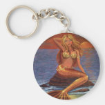 Meerjungfrau-Sonnenuntergang Keychain Schlüsselanhänger