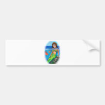 MEERJUNGFRAU U. FISCHE AUTOSTICKER
