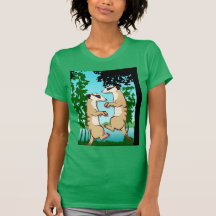 Meerkat T-Shirt, Sprung für Freude