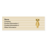 Meerkat. Visitenkarten Vorlage