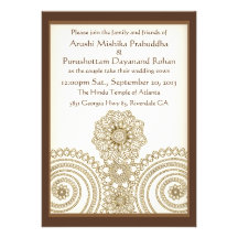 Mehndi Spitze (12x18, das Einladung Wedding ist)