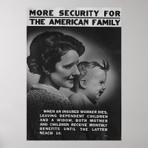 Mehr Sicherheit für die amerikanische Familie Plakatdrucke