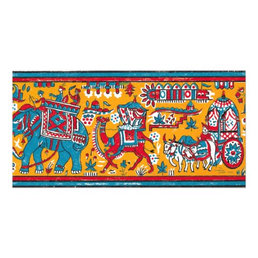 (mehrfache Produkte ausgewählt) indisches textile2 Foto Karten Vorlage