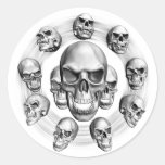 Mehrfache Schädel Sticker