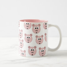 Mehrfacher Herr Pig der 1. auf Becher Haferl